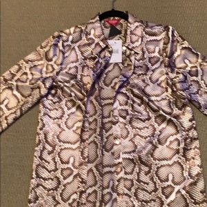 Snake skin pattern blouse